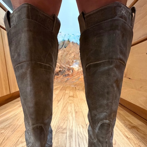 Frye Boots riding women's grey size 9 - Picture 7 of 7